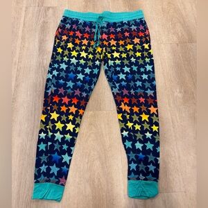 Large Women’s Little Sleepies Rainbow Stars Joggers